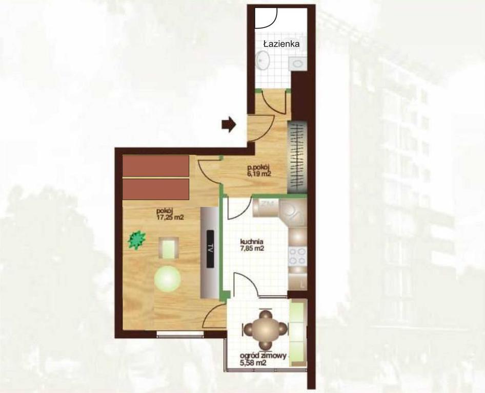 Apartament Kielce Fiolet Δωμάτιο φωτογραφία